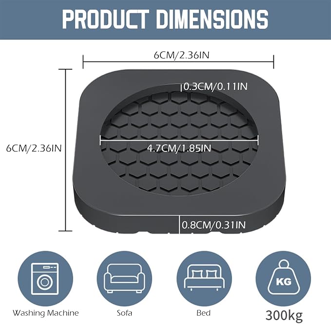 Shock Absorbing Mat-Square, Anti Vibration Pads - Image 2