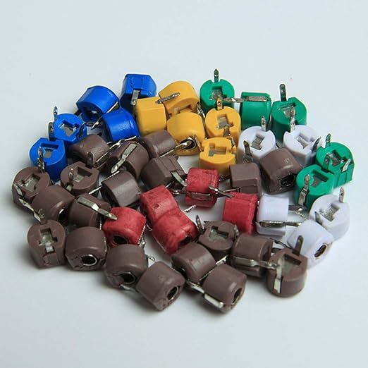 Acxico 45 pcs 9 Values Trimmer Capacitor Kit Assorted Adjustable Variable - Image 6