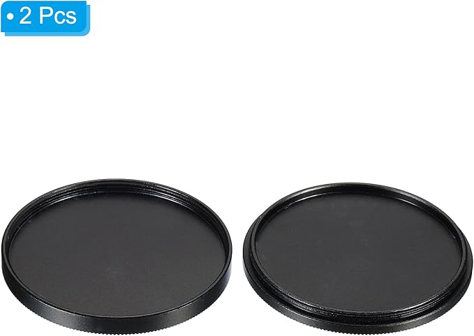 PATIKIL 49mm Lens Cap, 2 Pack Camera Lens Cap Cover Universal Front Metal Lens - Image 3