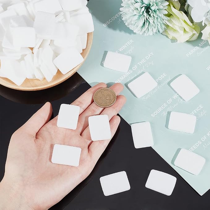 PH PandaHall 100pcs Unscented Refill Pad 1.1×0.8" Unscented Aroma Pads White - Image 4