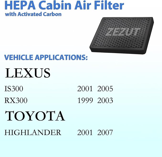 Cabin Air Filter, for Toyota Highlander 2001-2007, Lexus IS300 2001-2005 - Image 2
