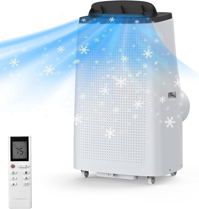 14000 BTU Portable Air Conditioner, Portable AC Unit by IDEALHOUSE