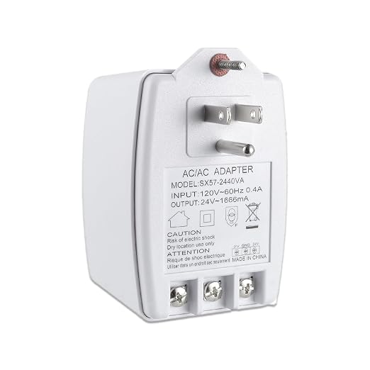 24V 40VA Plug in Thermostat and Doorbell Transformer Compatible by EPLZON