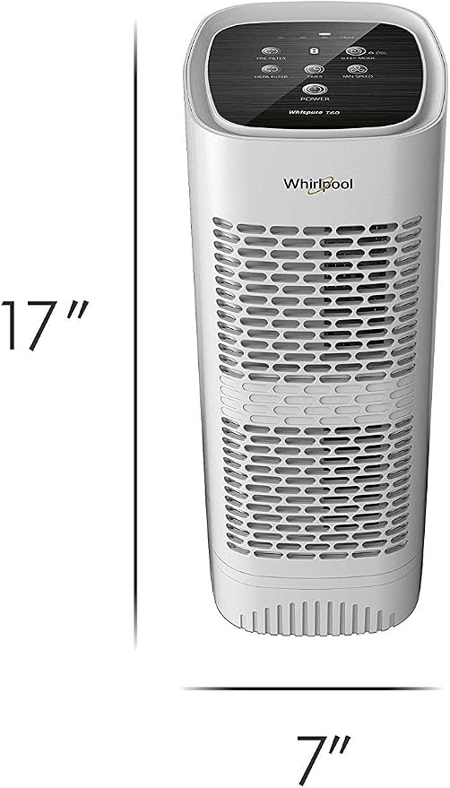 Whirlpool, WPT60P Whispure True Hepa Air Purifier, Activated Carbon Advanced - Image 6