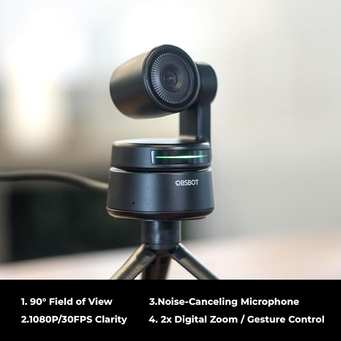 OBSBOT Tiny 1080P PTZ Webcam - Image 6