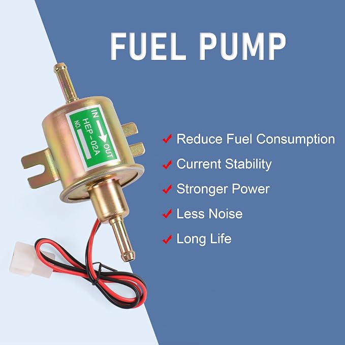 Universal Electric Fuel Pump Kit 12v 3-6 PSI Low Pressure - Image 5