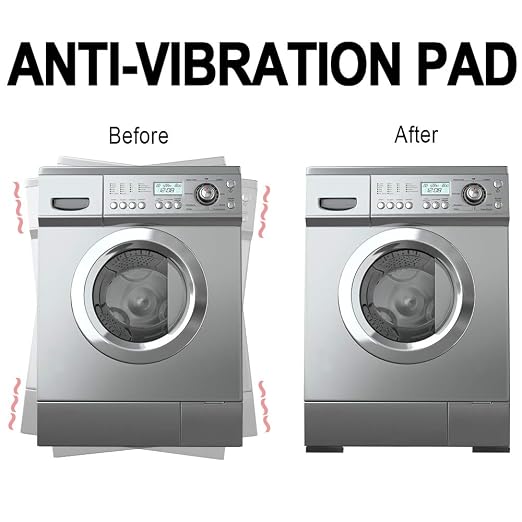 10 Pack Anti-Vibration Washer Mat, Shock Absorbing Washer Pads, Non-Skid - Image 4