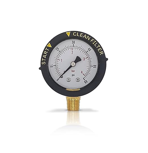 Swimables 60 PSI 1/4" NPT Bottom Mount Pressure Gauge by Swimables