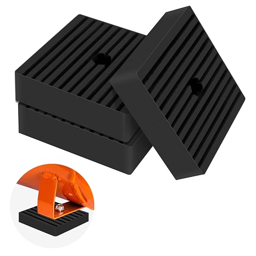ToLanbbt 3 PCS Rubber Anti Vibration Pads 4" x 4" x 1.2" Heavy Duty Mechanical by ToLanbbt