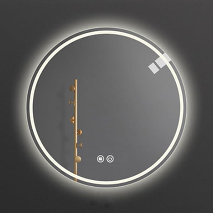 3 Colors LED Bathroom Mirror, Lighted Bathroom Makeup Wall Mounted Mirror by Unknown