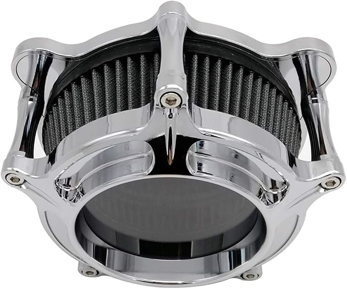 Harley Air Cleaner Chrome See Through Intake Filter Kit Cnc Cut - Image 4