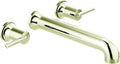 Delta Wall Mount Bathroom Faucet 3 Hole, Polished Nickel Bathroom Sink Faucet for Vanity, Polished Nickel T5759-PNWL (Valve Not Included)