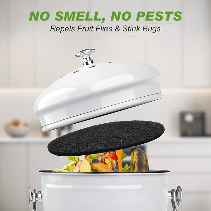Charcoal Filters for Compost Bucket Activated Charcoal Filter for Countertop - Image 5
