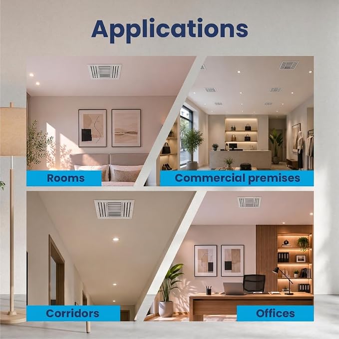 12x10 Aluminum 3-Way Air Flow Vent Cover Wall Ceiling Register Multi-Shutter - Image 5