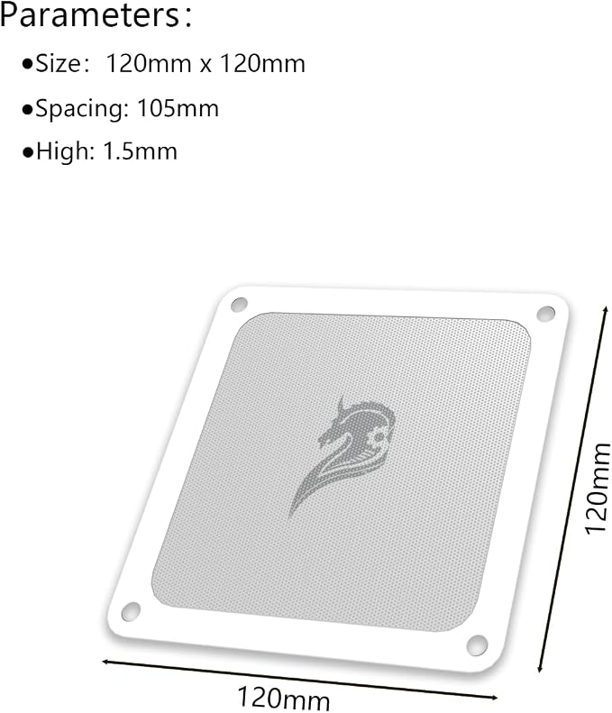 120mm PC Dust Filter Fan Filter Computer Fan Grills Dust Mesh Magnetic Frame PC - Image 4
