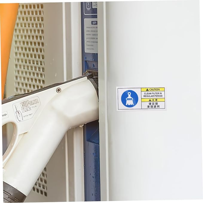 Gatuida Caution Filter Cleaning Notice Decal - Image 7