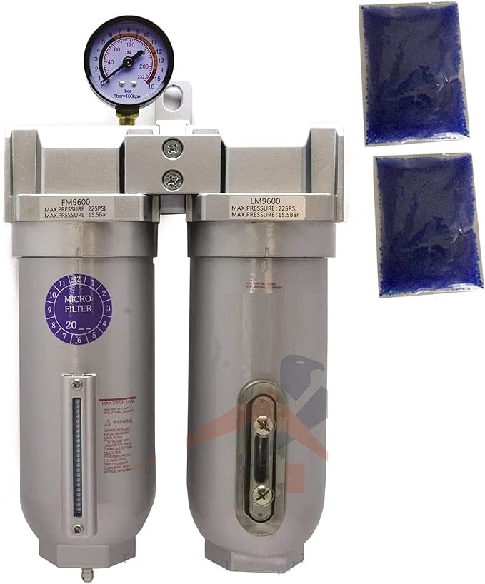 1" COMPRESSED AIR DESICCANT AIR DRYER/COALESCING FILTER by Unknown