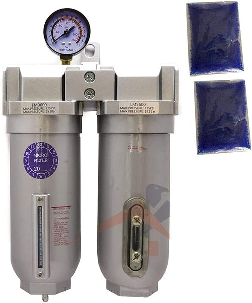 1" COMPRESSED AIR DESICCANT AIR DRYER/COALESCING FILTER by Unknown