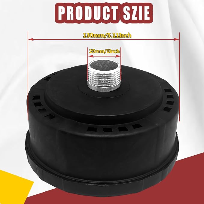 generic 1pcs 25mm/1Inch Air Compressor Noise Reducer Silencer Filter, Plastic - Image 3