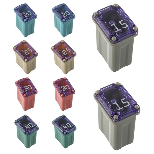15A 20A 25A 30A 40A 32V FMM MCASE Micro Cartridge Fuses Low-Profile Fuses Kit by EPLZON