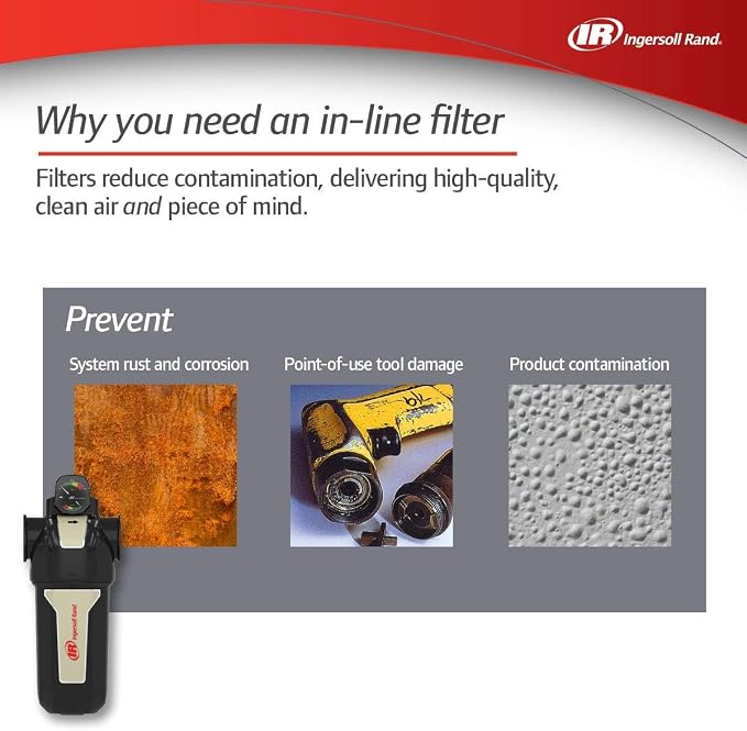 Ingersoll-Rand Compressed air in-line filter FA30IH F-Series High-Efficiency - Image 6