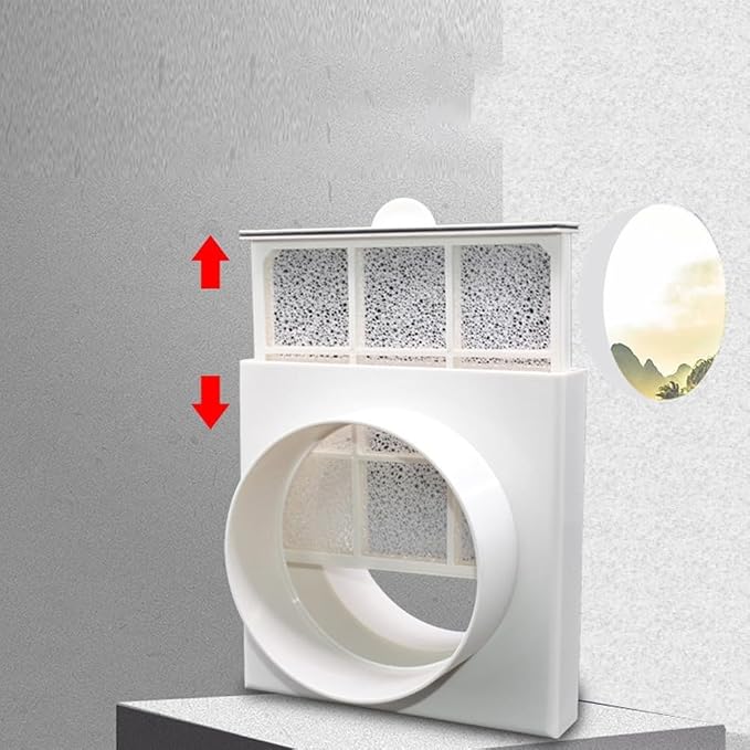 Duct Air Filter for PVC and PE Pipe Ventilation, Removable Washable Aluminum - Image 5