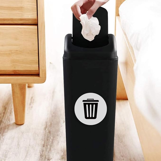 DOITOOL 12pcs Trash Can Recycling Stickers PVC Waste Sorting Decals Removable - Image 4