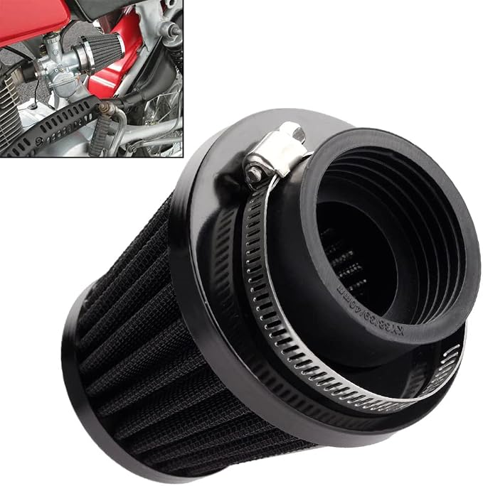 Mtsooning Motorcycle Air Filter Pod, 39mm Washable Universal Clamp-On Breathers - Image 7