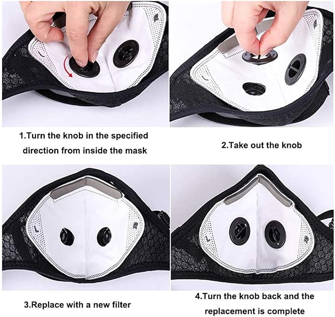 NBDIB 4 Pack Adjustable Reusable Face Protection - Image 2