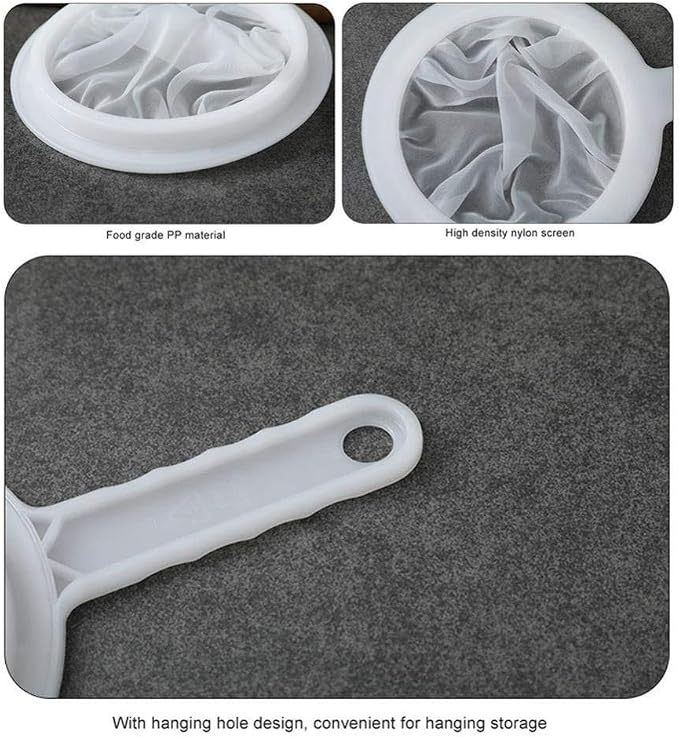 Kitchen Ultra-Fine Nylon Mesh Strainer I Plastic Sieve Fine Mesh Filter Spoon - Image 6