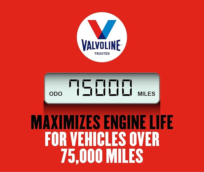 Valvoline Motor Oil, 5 QT | High Mileage | Synthetic Blend | MaxLife Technology - Image 4