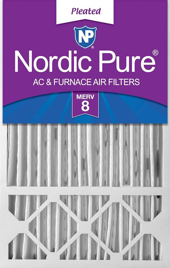 Nordic Pure 16x25x5 Honeywell/Lennox Replacement MERV 8 Air Filter 1 Pack by NordicPure