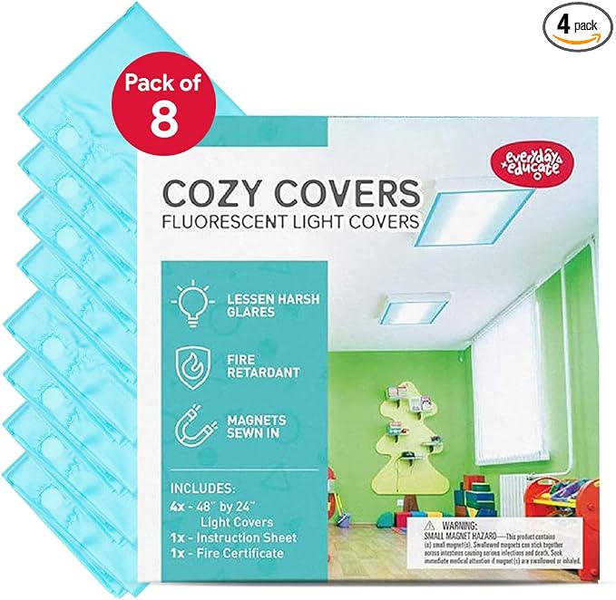 Fluorescent Light Covers for Ceiling Lights by EverydayEducate
