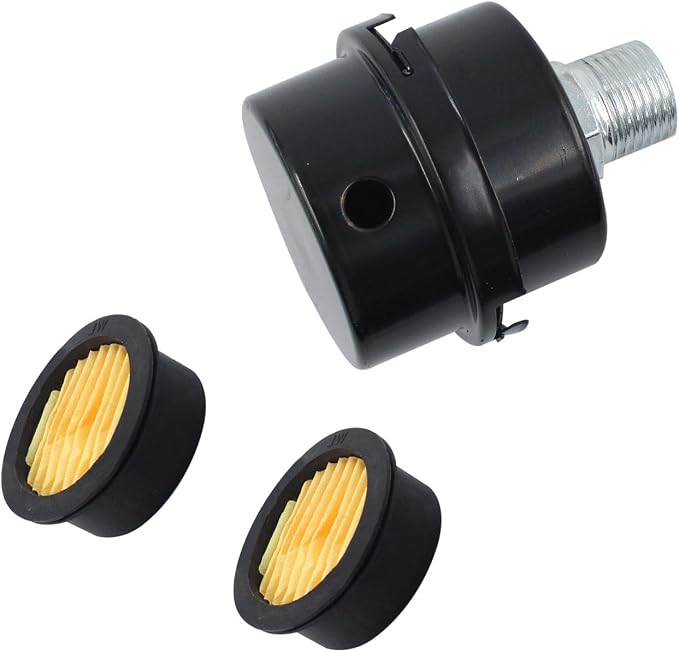 2PCS 0.79’’ Metal Air Compressor Intake Filter Sound Muffler, Thread Air by Unknown