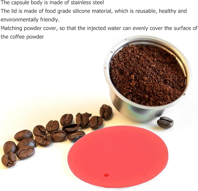 Reusable Coffee Capsule, Stainless Steel Coffee Filter Cup Set, Coffee Capsule - Image 4