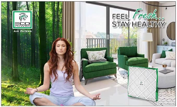 20x20x1 ECO POWER Air Filter MERV 10, Pleated HVAC AC Furnace Air Filters - Image 7