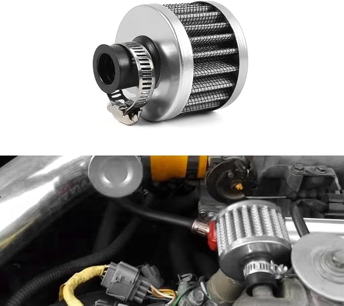 MUGE RACING 2Pcs Air Filter Cold Air Intake Filter Breather 12mm Valve Cover - Image 7
