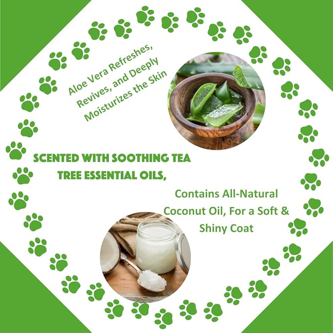 Natural Dog Shampoo, Tea Tree Relief, 1 Gallon
