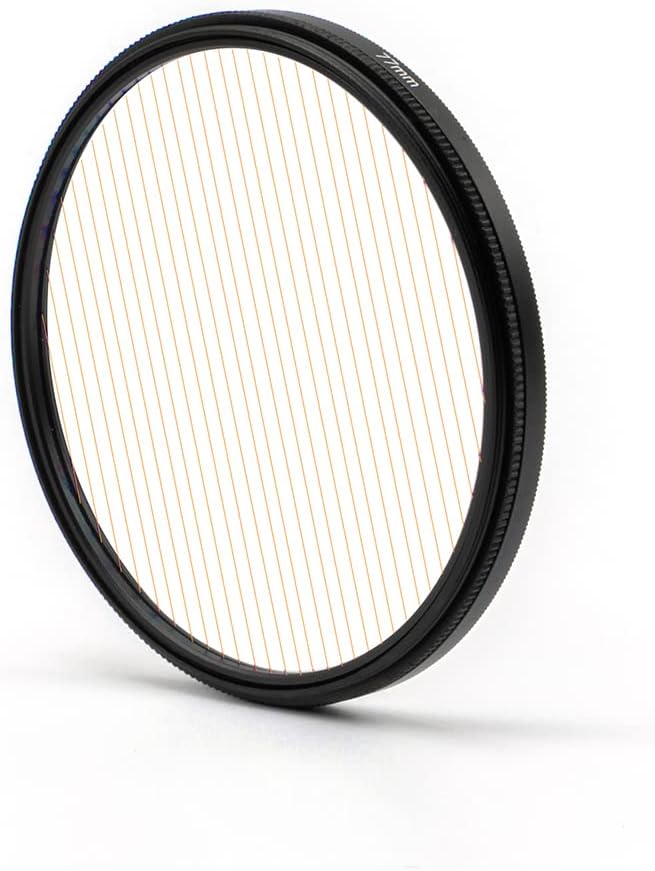 Prism Lens Filter 77 mm Starlight Glare Filter Anamorphic Lens Flare Effect by KOGJAERS