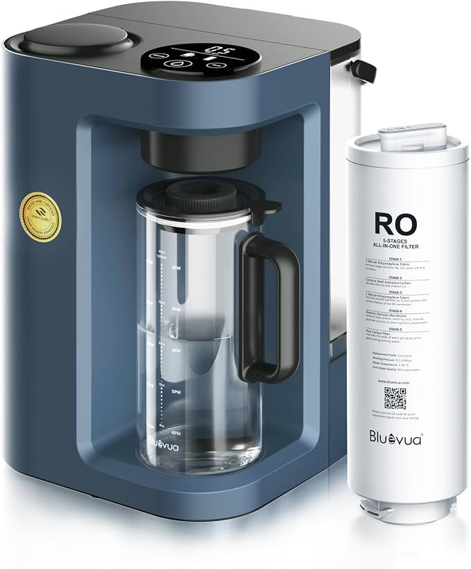 Bluevua RO100ROPOT-LITE Countertop Reverse Osmosis Water Filter System by Bluevua