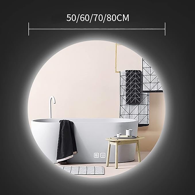 Led Mirror for Bathroom, Bathroom Mirrors for Vanity, Shatter-Proof, - Image 8