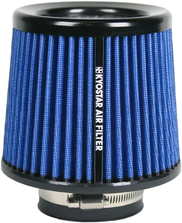 Universal 3" 76mm High-Flow Air Filter, Reusable Cone Cold Air Intake, High by Kyostar