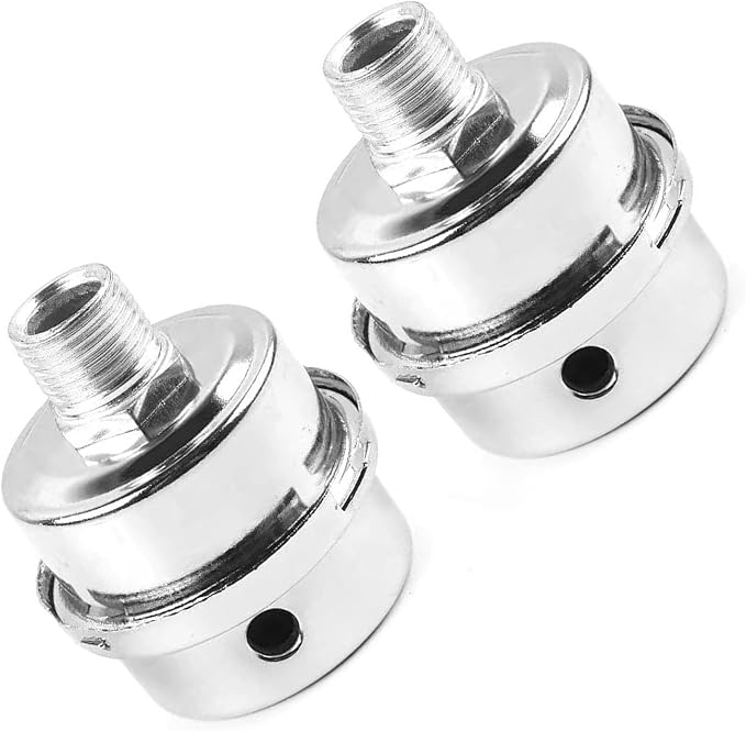 2 PACK Air Compressor Silencer Filter, Metal Air Compressor Intake Filter Sound by Unknown