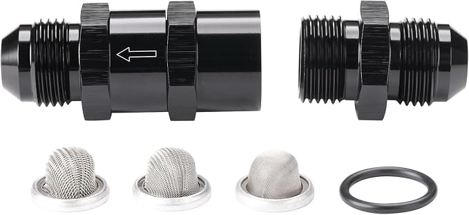 8AN Inline Fuel & Oil Feed Filter Set - Image 5