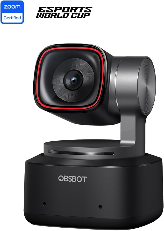 OBSBOT Tiny 2 Webcam 4K Voice Control PTZ, AI Tracking Multi-Mode & Auto Focus - Image 2