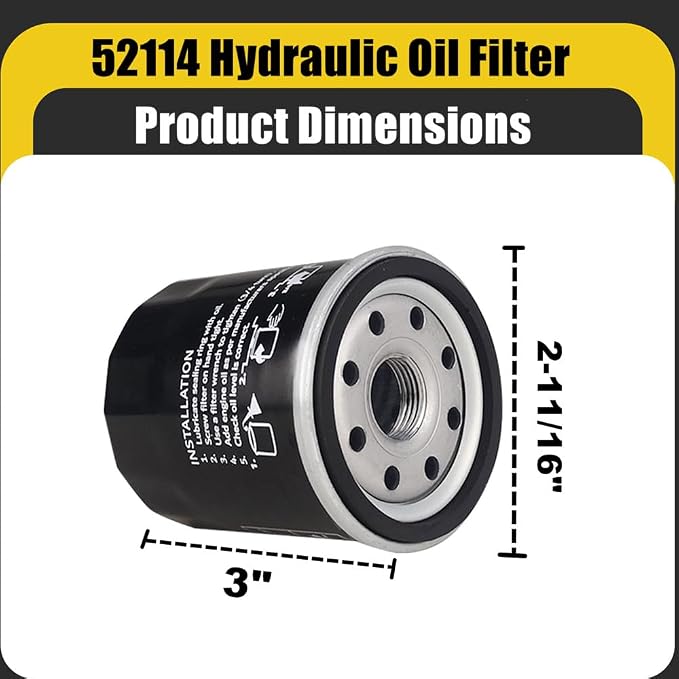 52114 Hydraulic Oil Filter Compatible - Image 2