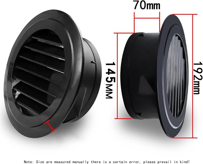 ABS Fresh Air System Exhaust Air Outlet Slant Louver Air Outlet - Image 2