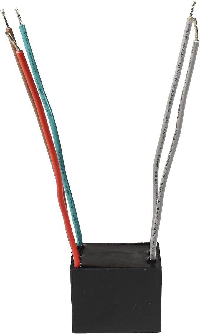 HQRP Capacitor Compatible with Harbor Breeze Ceiling Fan 4uf+2.5uf+4uf 5-Wire - Image 4
