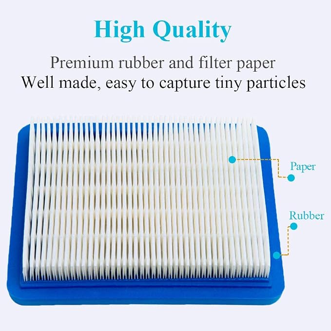 HOODELL 10 Pack 491588S Air Filter + 394358 Fuel Filter Compatible - Image 5