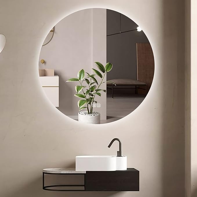 Led Mirror for Bathroom, Bathroom Mirrors for Vanity, Shatter-Proof, by POWRZ